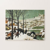 雪のパズルのPieter Bruegelのハンター ジグソーパズル (横)