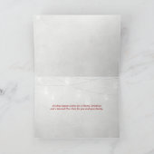 雪のビクトリアンクリスマスハウス シーズンカード (内部)