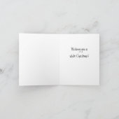 雪のビーグルの休日 – 雪の犬のクリスマス シーズンカード (内部)