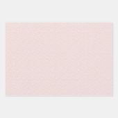 雪のピンクの青と海軍の冬 ラッピングペーパーシート (正面3)