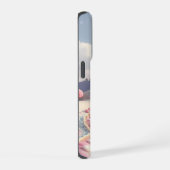 雪のピンクキャンディランドの妖精の城 iPhoneケース (右側面)