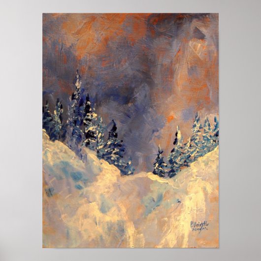 雪のピーク2009上の霧 ポスター (正面)