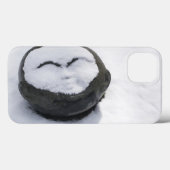 雪のフェイシャルを受ける幸せな仏像 Case-Mate iPhoneケース (裏面 (横))