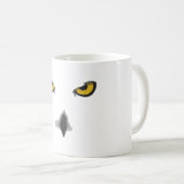 雪のフクロウの標準のマグ コーヒーマグカップ (正面右)