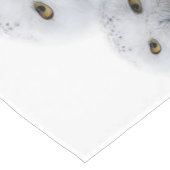 雪のフクロウ一家の夢のような知恵 ロングテーブルランナー (コーナー)