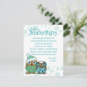 雪のフクロウ 招待状 (スタンド正面)