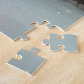 雪のフランスのクリスマスにブルドッグ ジグソーパズル (側面)