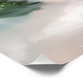 雪のフランスのクリスマスにブルドッグ ポスター (コーナー)