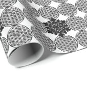 雪のフレーク – 人生の花 ラッピングペーパー (ロールコーナー)