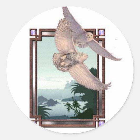 雪のフール ラウンドシール (正面)