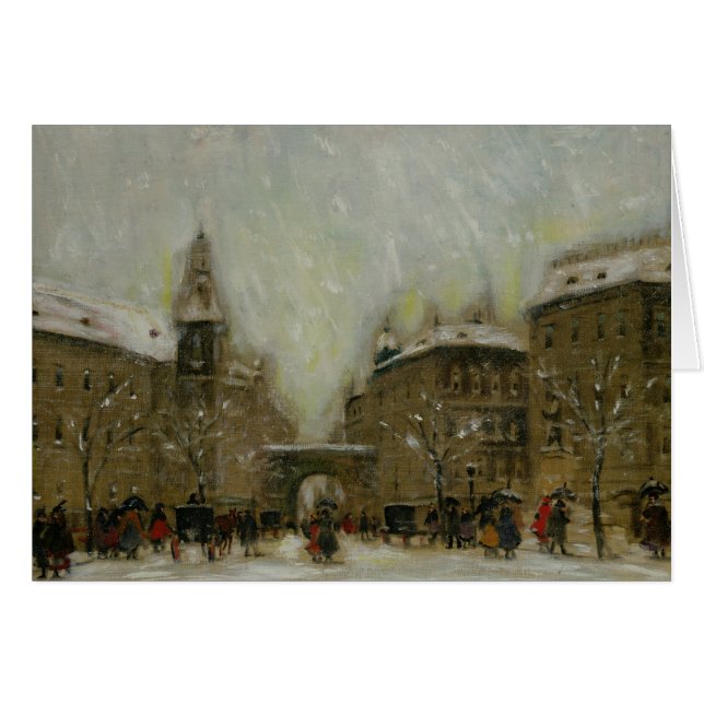 雪のブダペスト (正面横)