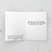 雪のブラウンのバニー シーズンカード (内部)