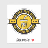 雪のプラウショーサークルのロゴシール シール (シート)