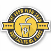 雪のプラウショーサークルのロゴシール シール (正面)