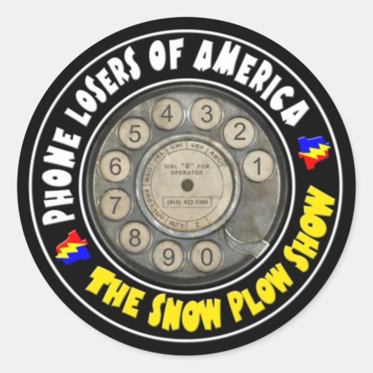 雪のプラウショーシール ラウンドシール (正面)