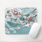 雪のプラム花 マウスパッド (マウス)