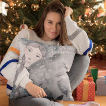 雪のプリンセスクマと文字スロー丸薬