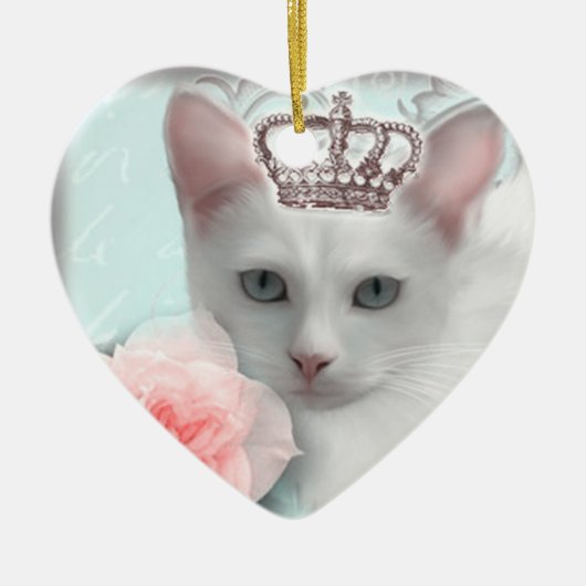 雪のプリンセス セラミックオーナメント (正面)