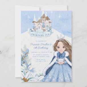 雪のプリンセス ティーパーティー 招待状