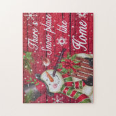 雪のプレイスライクホーム ジグソーパズル (縦)