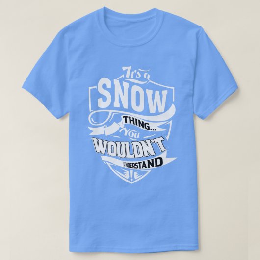 雪のプレゼントだ Tシャツ (デザイン正面)
