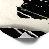 雪のヘロン – 大原小村 – ヴィンテージ芸術8 ポスター (角)