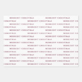 雪のベリークリスマスメリーの写真ラッピング ラッピングペーパーシート (正面2)