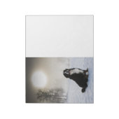 雪のベルネーゼ山犬 ノートパッド (回転)