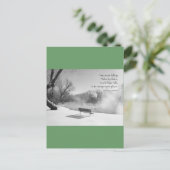 雪のベンチを静かに ポストカード (スタンド正面)