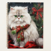 雪のペルシャ猫 クリスマス プランナー手帳 (正面)