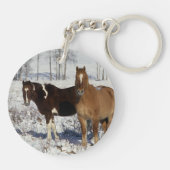 雪のペンキの馬 キーホルダー (裏面)