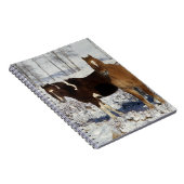 雪のペンキの馬 ノートブック (右側)