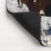 雪のペンキの馬 マウスパッド (コーナー)