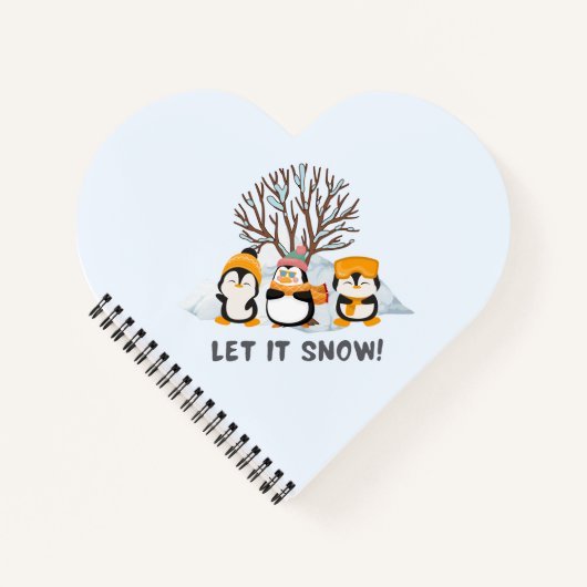 雪のペンギンを置く ノートブック (正面)