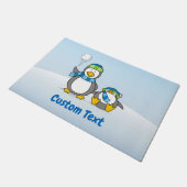 雪のペンギン島 ドアマット (アングル)