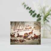 雪のホリデーカードに書き込まれる流出 シーズンポストカード (スタンド正面)