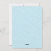 雪のホリデーカード(写真付き) シーズンカード (裏面)