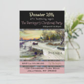 雪のホリデーパーティーでのスレイライド 招待状 (スタンド正面)