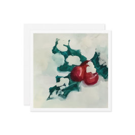 雪のホーリー シーズンカード