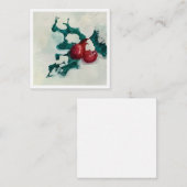 雪のホーリー ノートカード (正面/裏面)