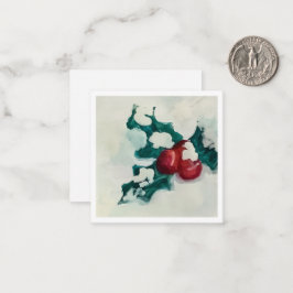 雪のホーリー ノートカード