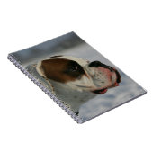 雪のボクサー犬 ノートブック (右側)