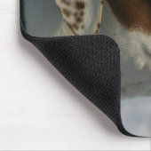 雪のボクサー犬 マウスパッド (コーナー)