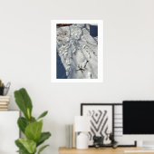 雪のポスターの足跡 ポスター (ホームオフィス)