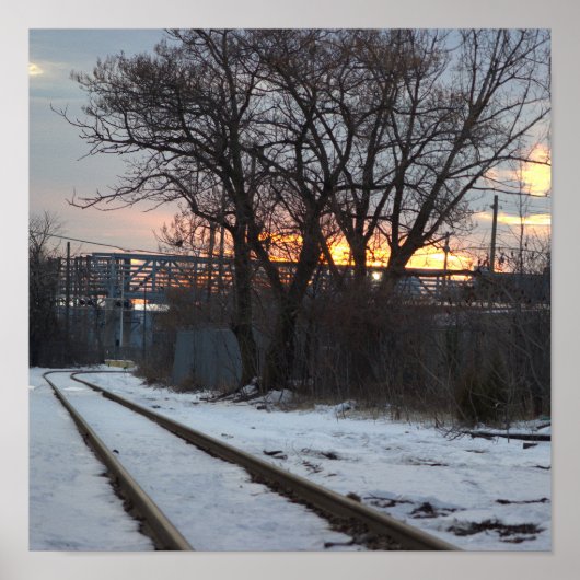 雪のポスター付きトラック ポスター (正面)