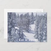 雪のポストカードを送ろう シーズンポストカード (正面/裏面)