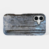 雪のポプラ林 I iPhone 16ケース (裏面横)