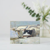 雪のポント=アヴェン | ポール・ゴーガン ポストカード (スタンド正面)