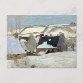 雪のポント=アヴェン | ポール・ゴーガン ポストカード (正面)