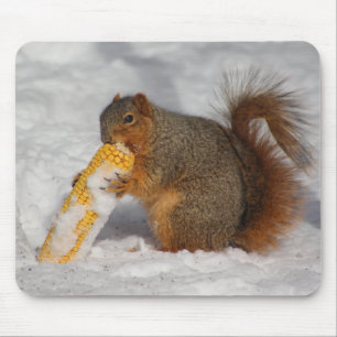 雪のマウスパッドのリス マウスパッド